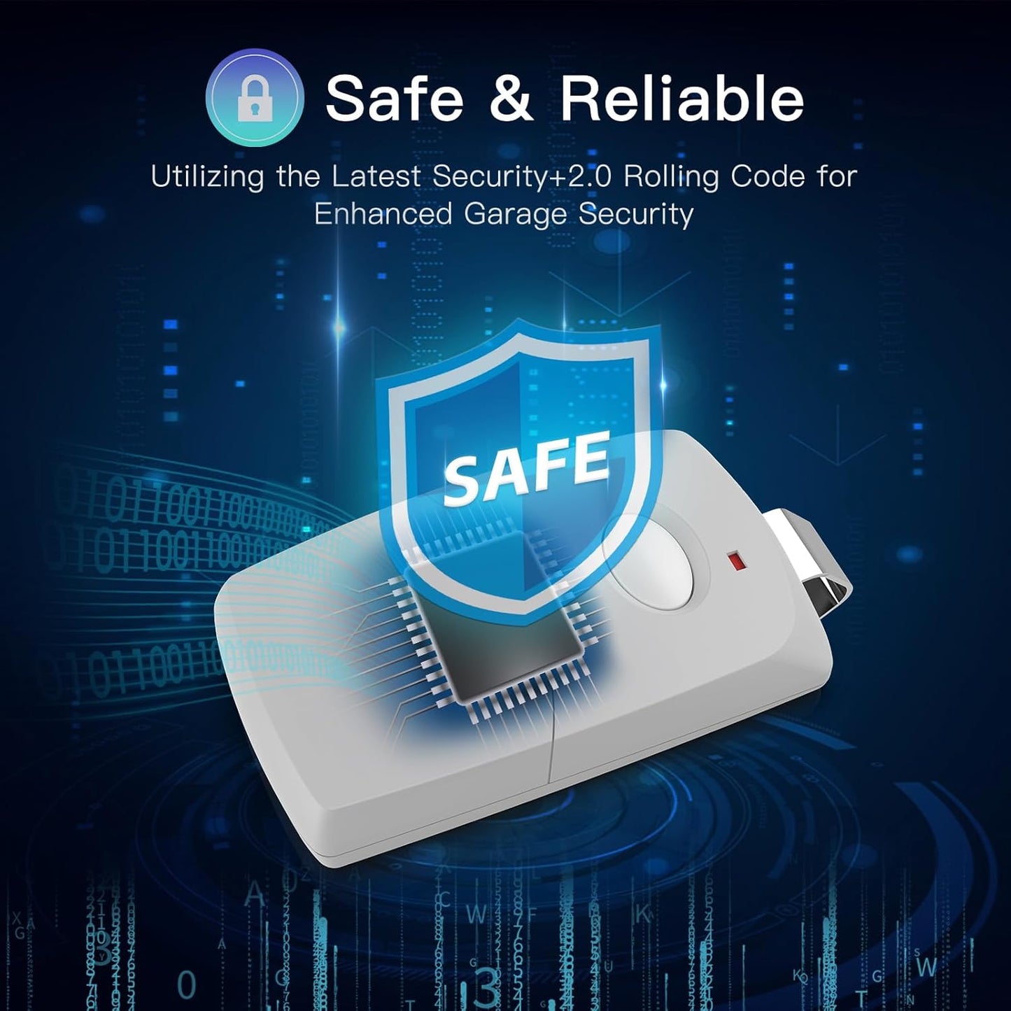 Linear Multi-Code Garage Door Opener Remote Transmitter 3089 308911 MCS308911 - 10 Dip Switch 300MHz Gate Opener Remote - Garage Clicker Replacement