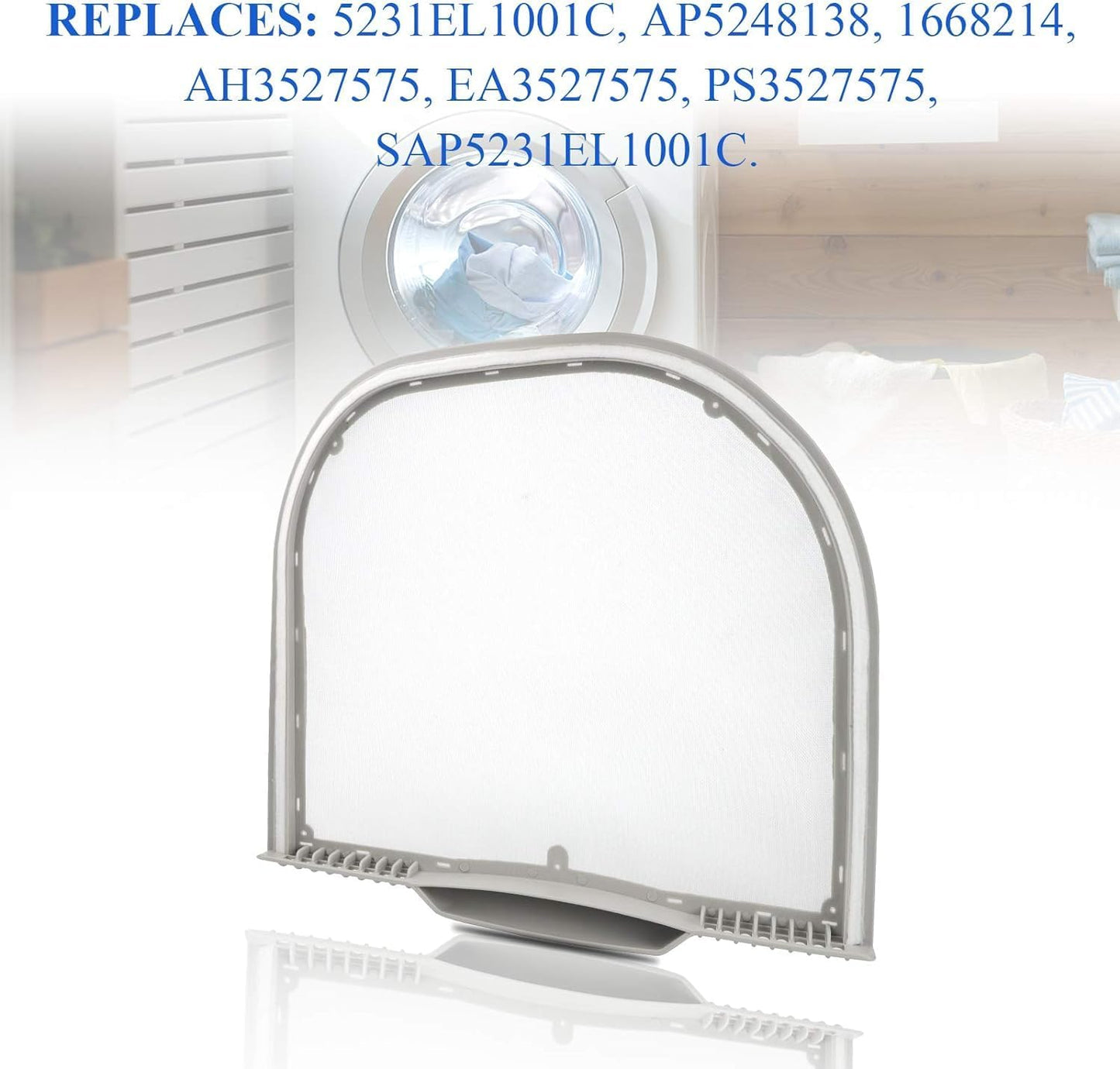 Lint Filter Replacement for LG DLE1001W DLE7300WE DLEX6001W DLG1102W DLGX5171V DLGY1202W Dryers