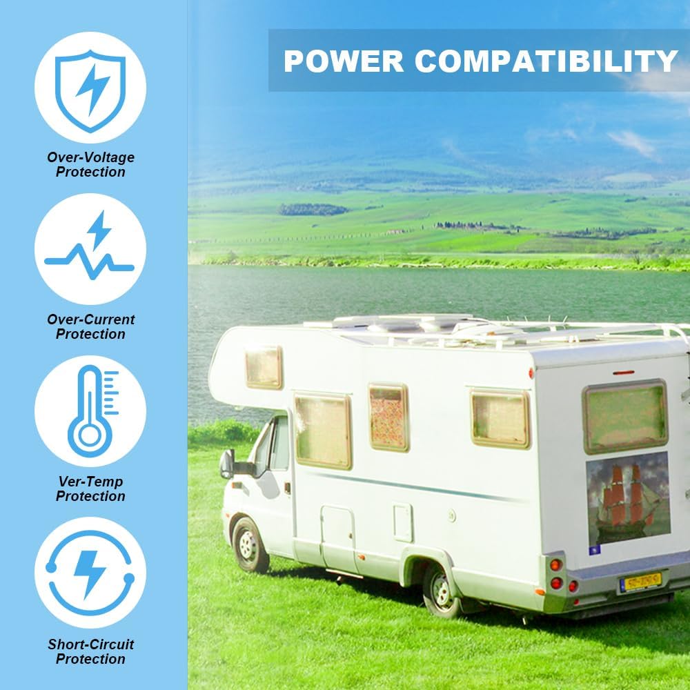 Locking L14-30 Female Receptacle Adapter Cord - 5-15 Male Plug to 30Amp, 15Amp to Generator Adapter Cord, STW 10AWG 1ft