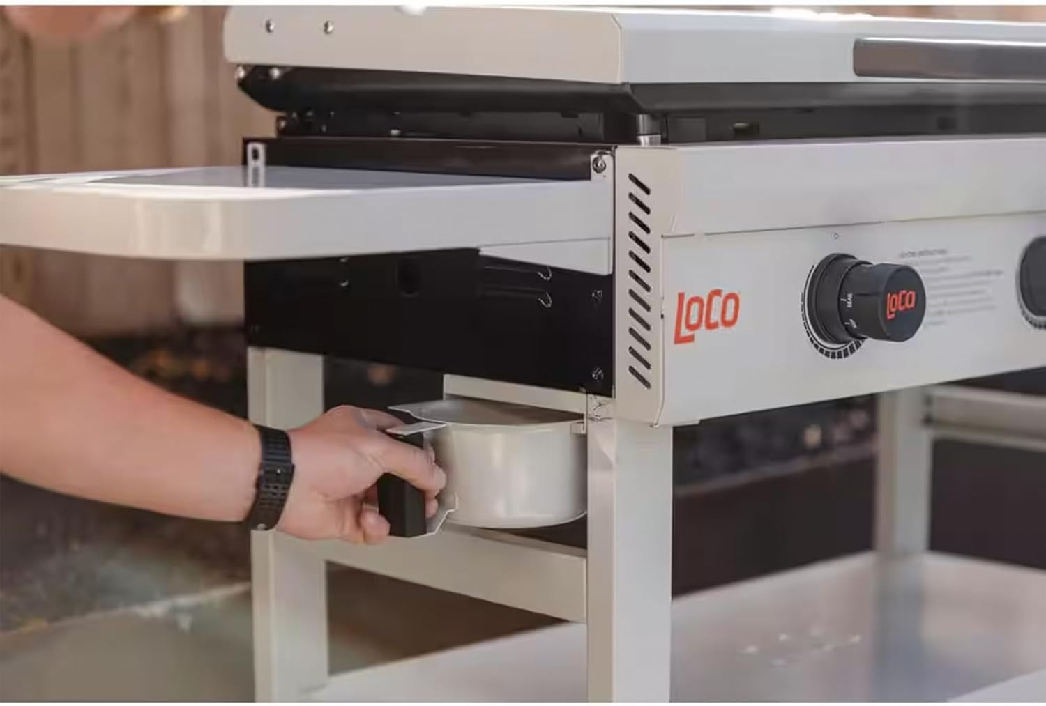 LoCo Cookers 3-Burner SmartTemp Griddle Gas Grill with 36" Flat Top and Prep Area