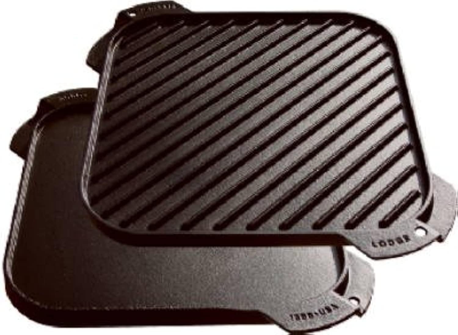 Lodge Cast Iron Reversible Griddle with Single Burner Compatibility