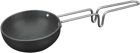 Long Handled Bignay Nonstick Hard Anodized Tadka Pan for Spice Roasting and Vagharia