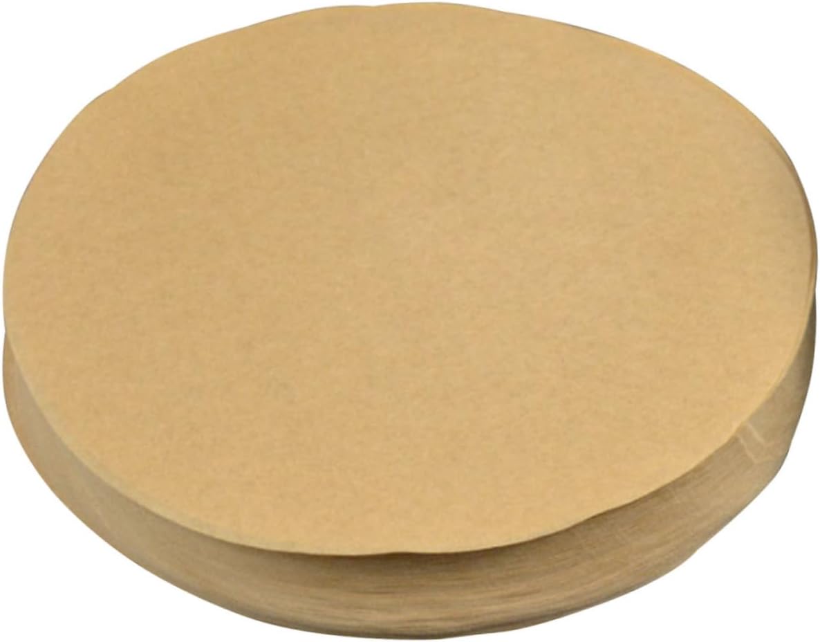 Luxshiny Greaseproof Parchment Cake Base Paper 23CM for Baking, Thickened Mat for Cakes, Muffins, Pastries, and Grilling - Unbleached