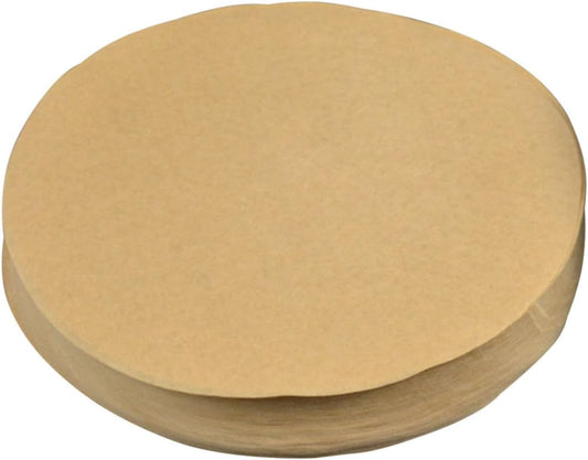 Luxshiny Greaseproof Parchment Cake Base Paper 23CM for Baking, Thickened Mat for Cakes, Muffins, Pastries, and Grilling - Unbleached