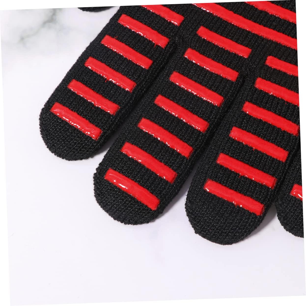 Luxshiny Heat Resistant Microwave Oven Mitt with Fire Preventive Cooking Gloves - Ideal for Baking and Grilling