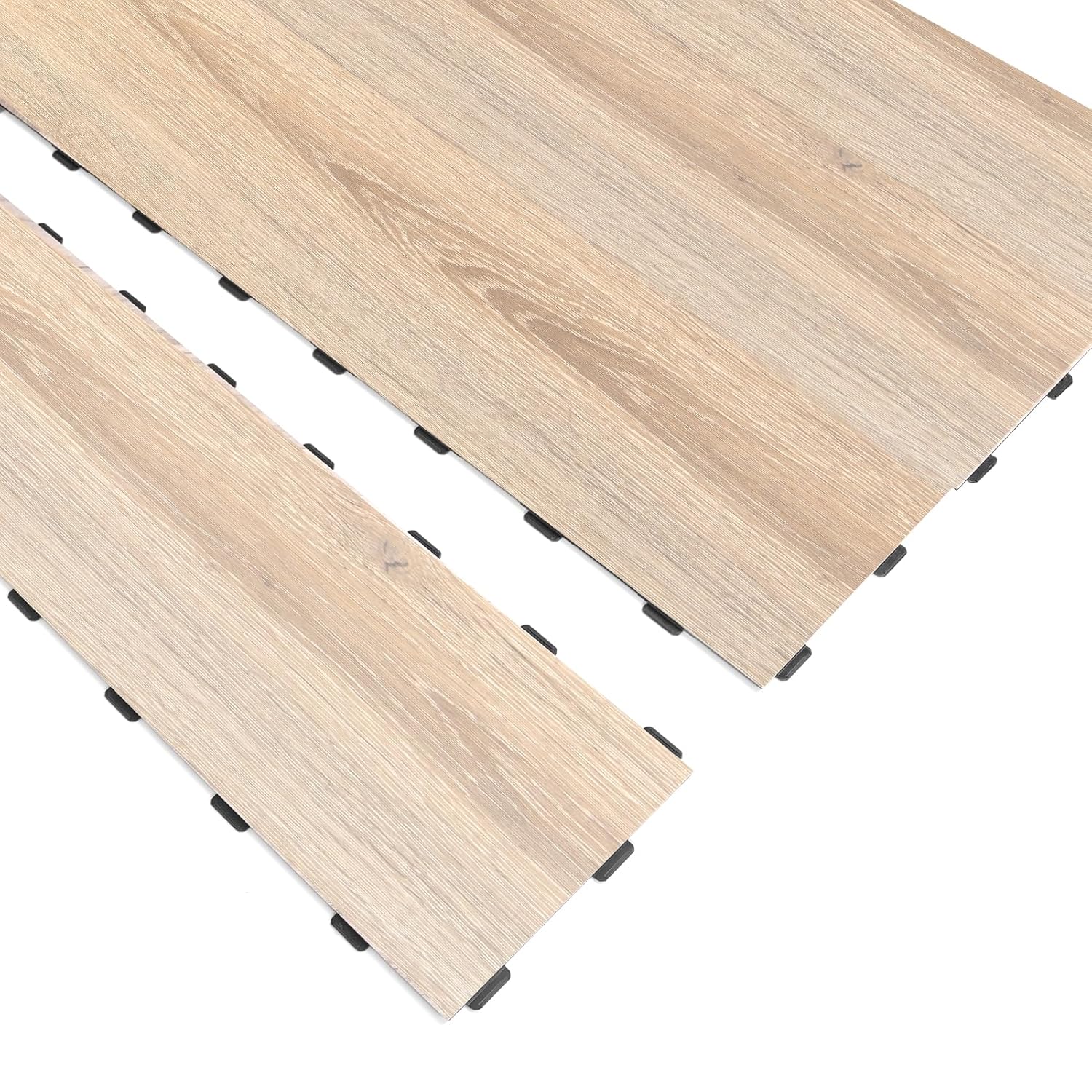 Luxury Vinyl Wood Flooring Plank Tiles for Kitchen and Bathroom - Waterproof, Anti-Slip, Wear-Resistant - 18-Pack, 27 Sq. Ft Coverage