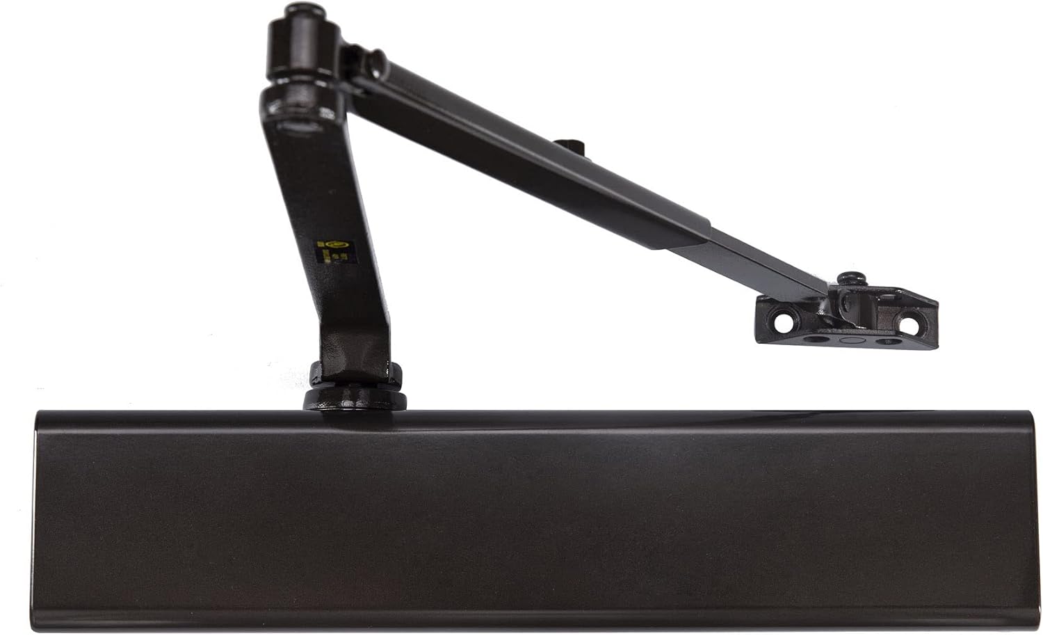 LYNN HARDWARE DC8016 Heavy Duty Commercial Door Closer, Surface-Mounted Auto Closer for Heavy Traffic Areas, Dark Bronze Finish, Size 1-6