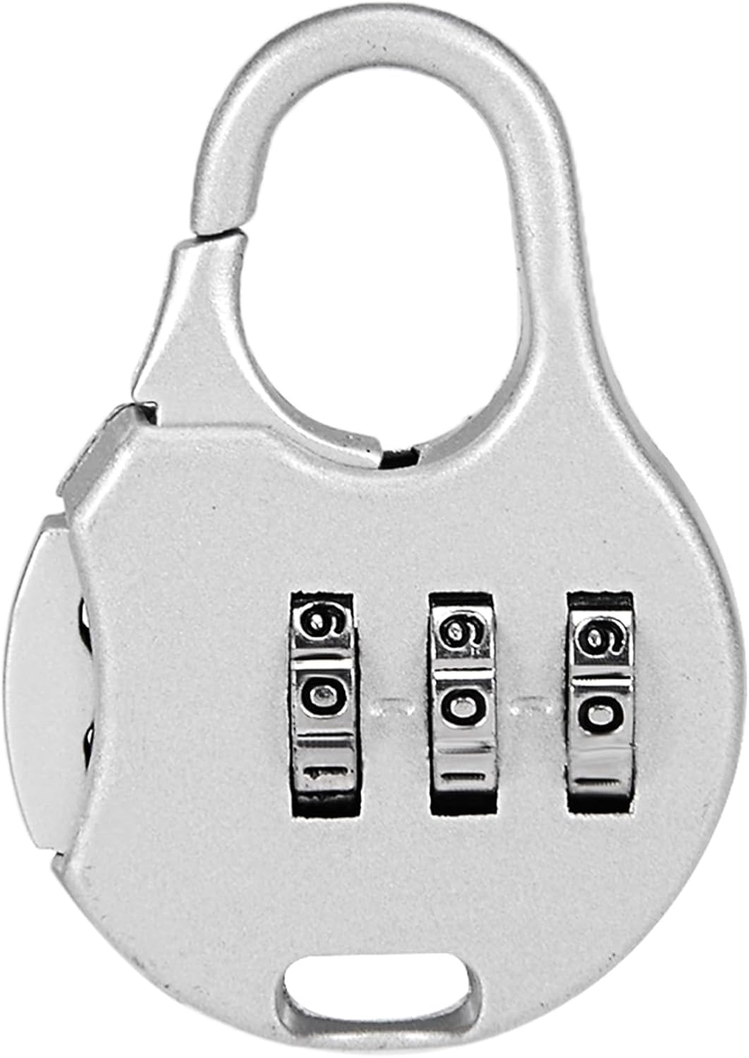 M METERXITY Zinc Alloy Combination Padlock - Indoor Outdoor Resettable Code Lock for Gym Gate Sports Locker (3mm, Gray)