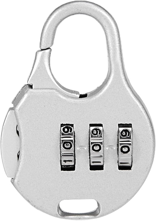 M METERXITY Zinc Alloy Combination Padlock - Indoor Outdoor Resettable Code Lock for Gym Gate Sports Locker (3mm, Gray)