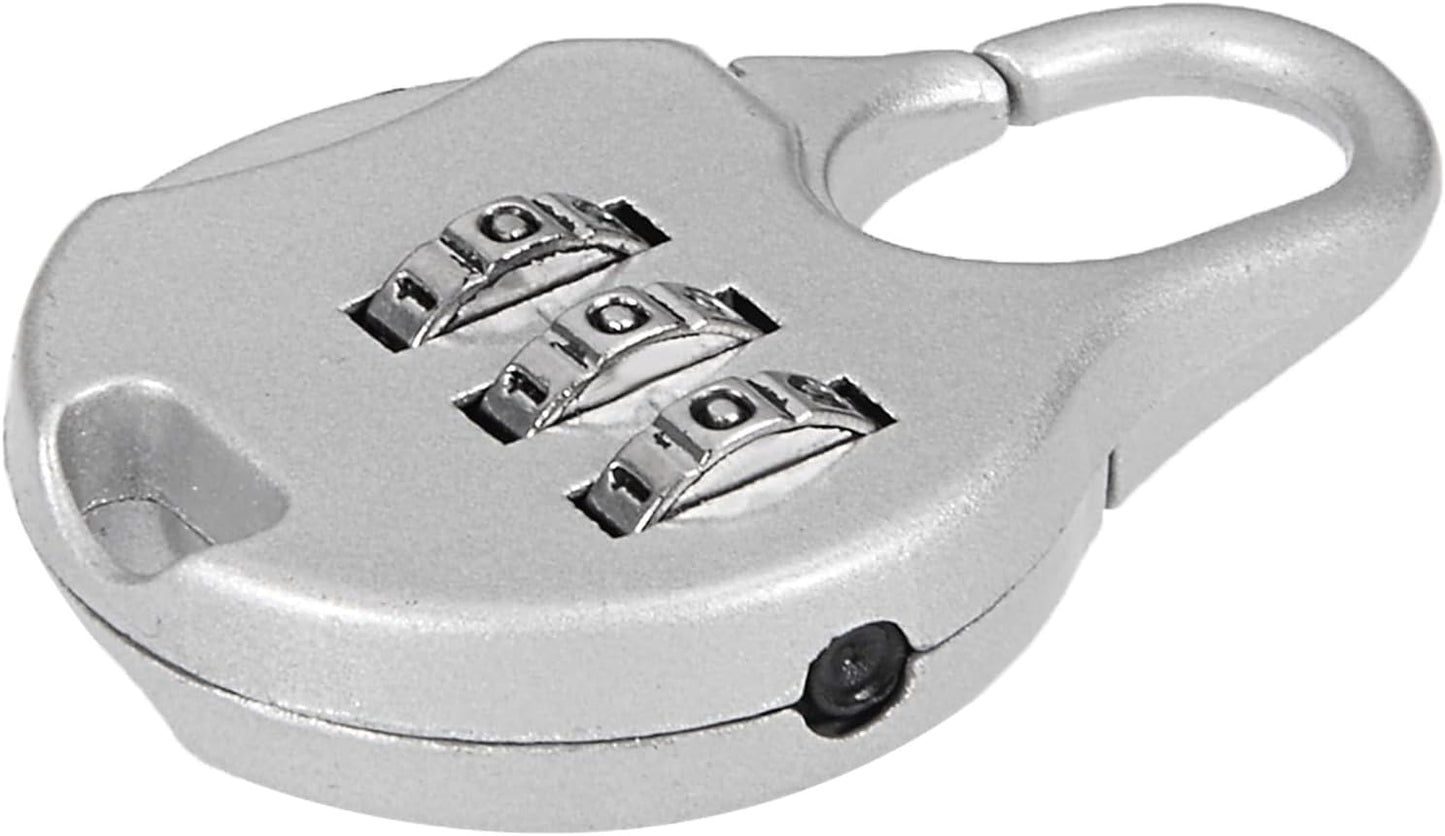 M METERXITY Zinc Alloy Combination Padlock - Indoor Outdoor Resettable Code Lock for Gym Gate Sports Locker (3mm, Gray)