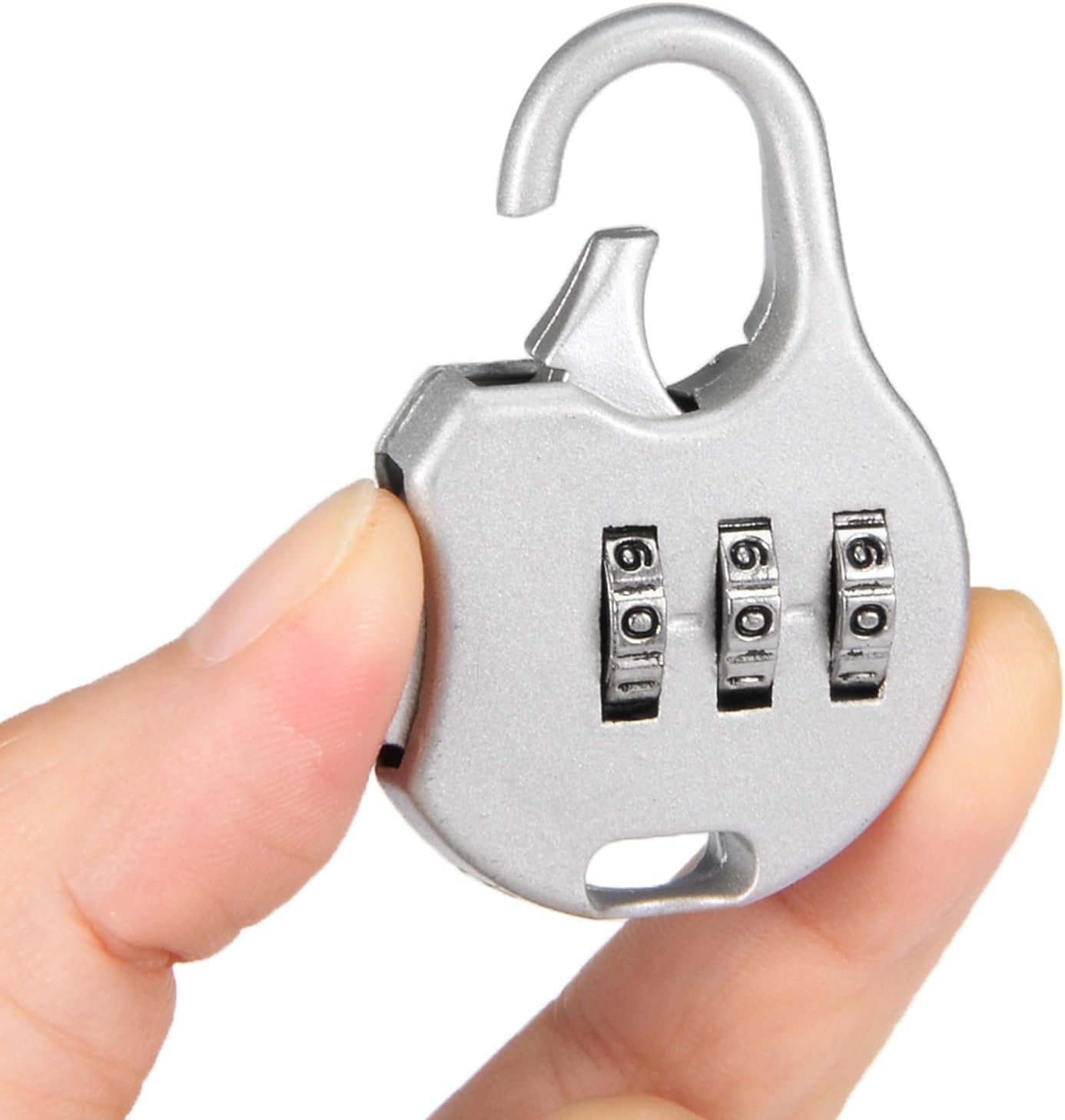 M METERXITY Zinc Alloy Combination Padlock - Indoor Outdoor Resettable Code Lock for Gym Gate Sports Locker (3mm, Gray)