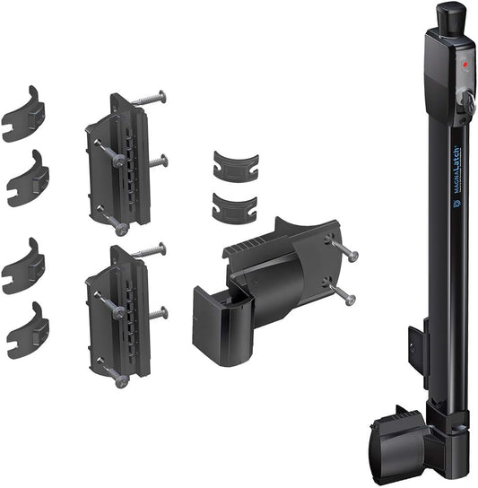 Magnetic Child Safety Latch for Pool Gates - D&D Technologies ML3TPKA+ML3RPK MagnaLatch Top Pull for Round Posts