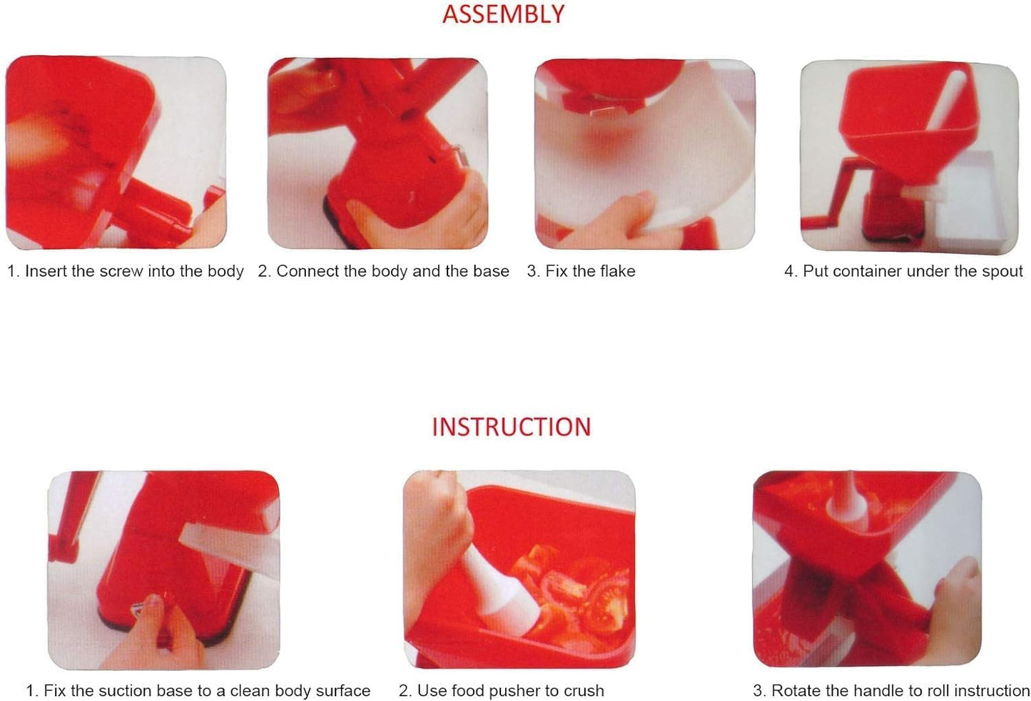 Manual Tomato Juicer Sauce Maker for Canning - Wusdayer Tomato Strainer & Food Mill