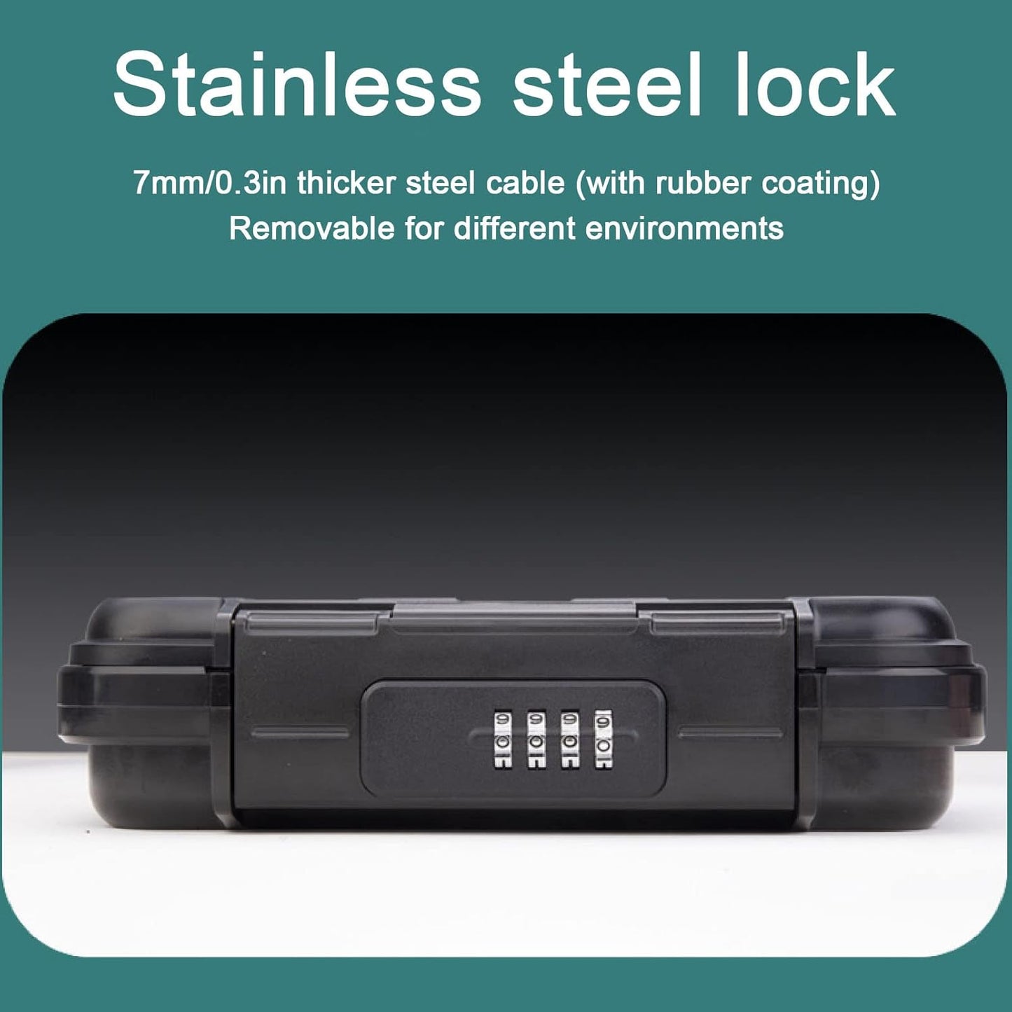 Marhynchus Portable Rustproof Combination Security Case for Outdoor Use with Combination Padlocks