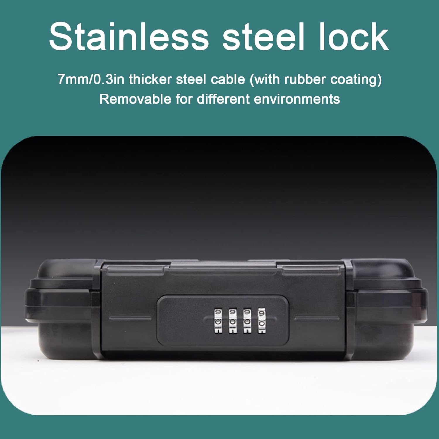 Marhynchus Portable Rustproof Combination Security Case for Outdoor Use with Combination Padlocks