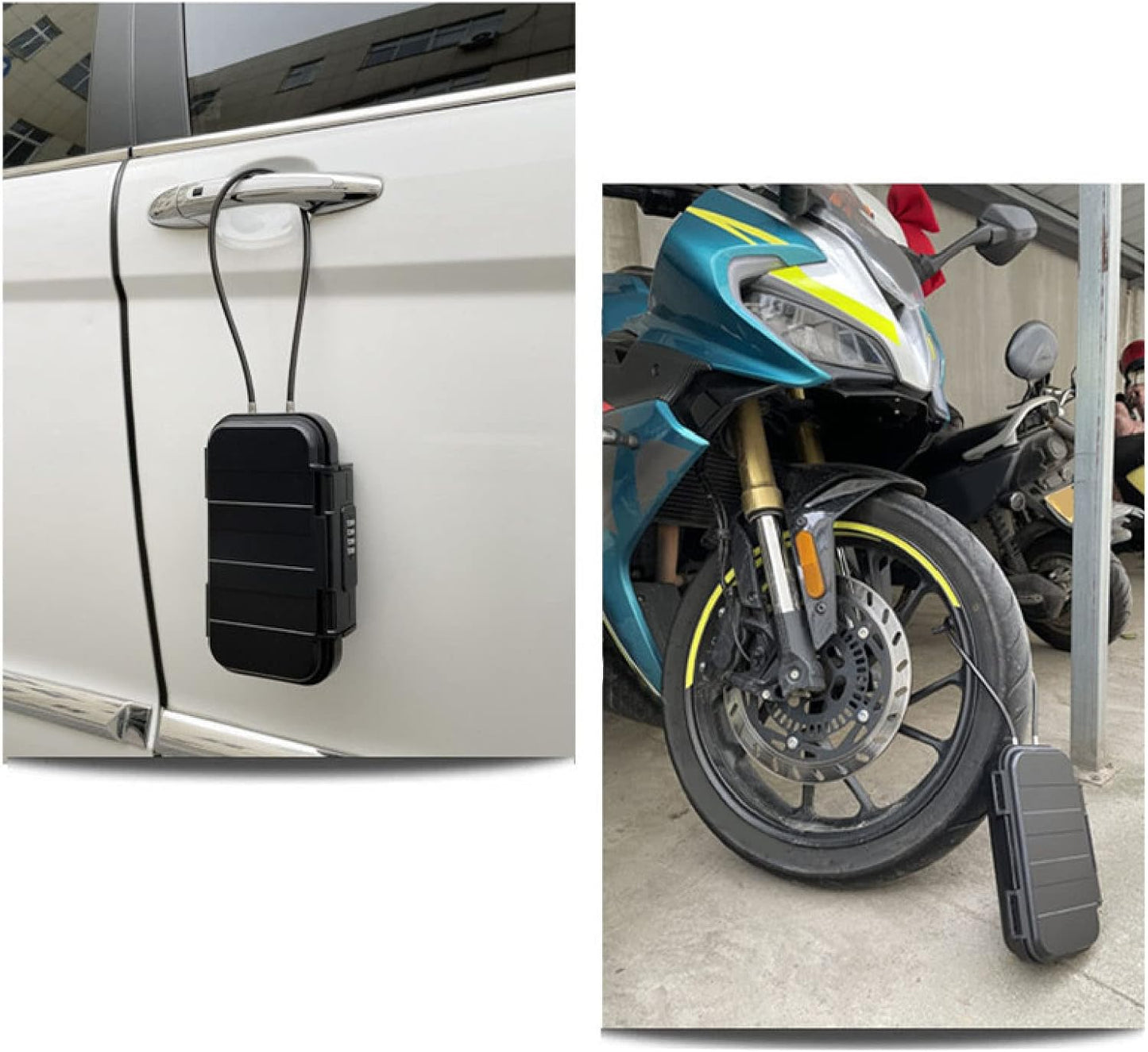 Marhynchus Portable Rustproof Combination Security Case for Outdoor Use with Combination Padlocks