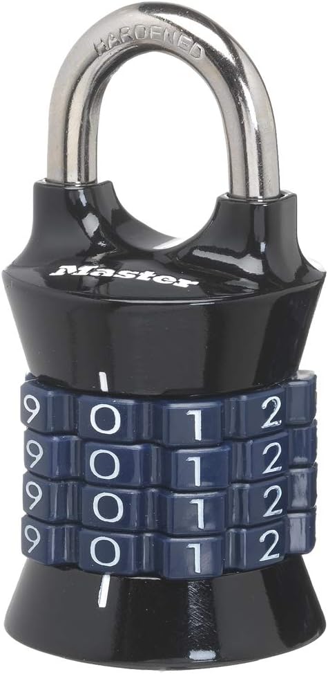 Master Lock 1535D Combination Padlock for Lockers - Set Your Own Code, 1 Pack, Assorted Colors - WildKart