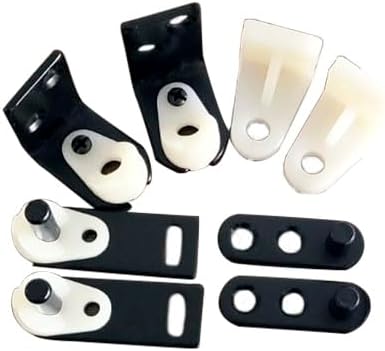 Matte Black Double Action Cafe Door Gravity Pivot Hinge Set - 1 Set for 2 Doors - QCAA - Taiwan Made