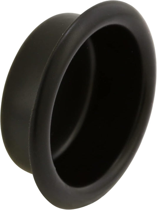 Matte Black Finish Closet Door Finger Pulls, 3/4 In. (4 Pack) by Prime-Line N 7569