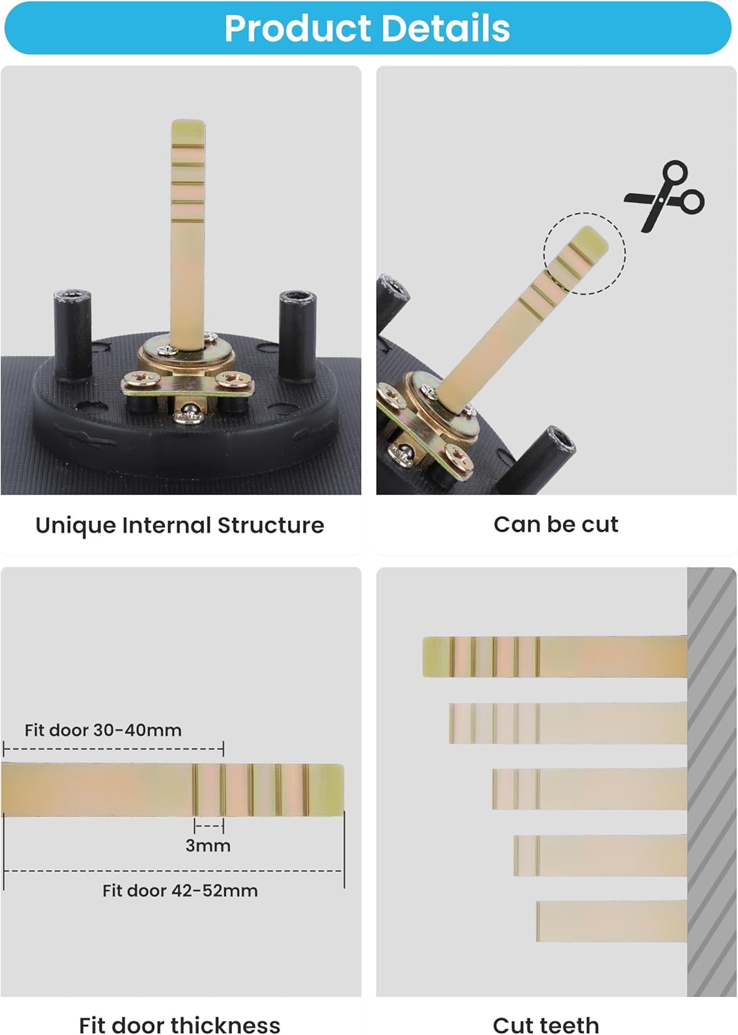 Matte Black Sliding Pocket Door Lock with Finger Pull and Square Hardware - 1 Pack - WildKart