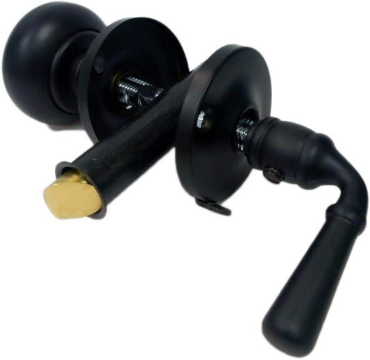 Matte Black Solid Brass Storm Door Latch, 1 Pack, High-Quality Made in Taiwan