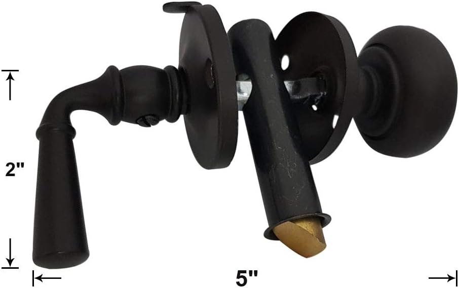 Matte Black Solid Brass Storm Door Latch, 1 Pack, High-Quality Made in Taiwan