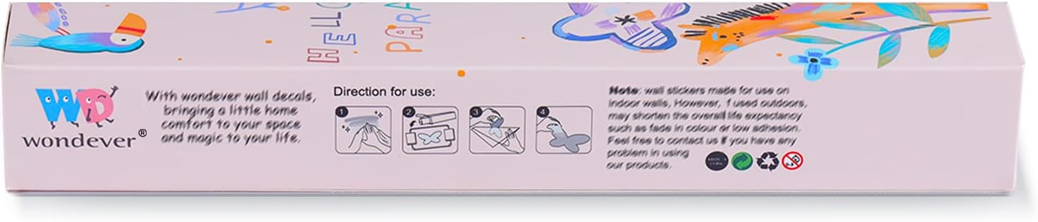 Mermaid Tail Under the Sea Wall Stickers - Peel and Stick Decals for Baby Nursery, Girls Bedroom, Bathroom