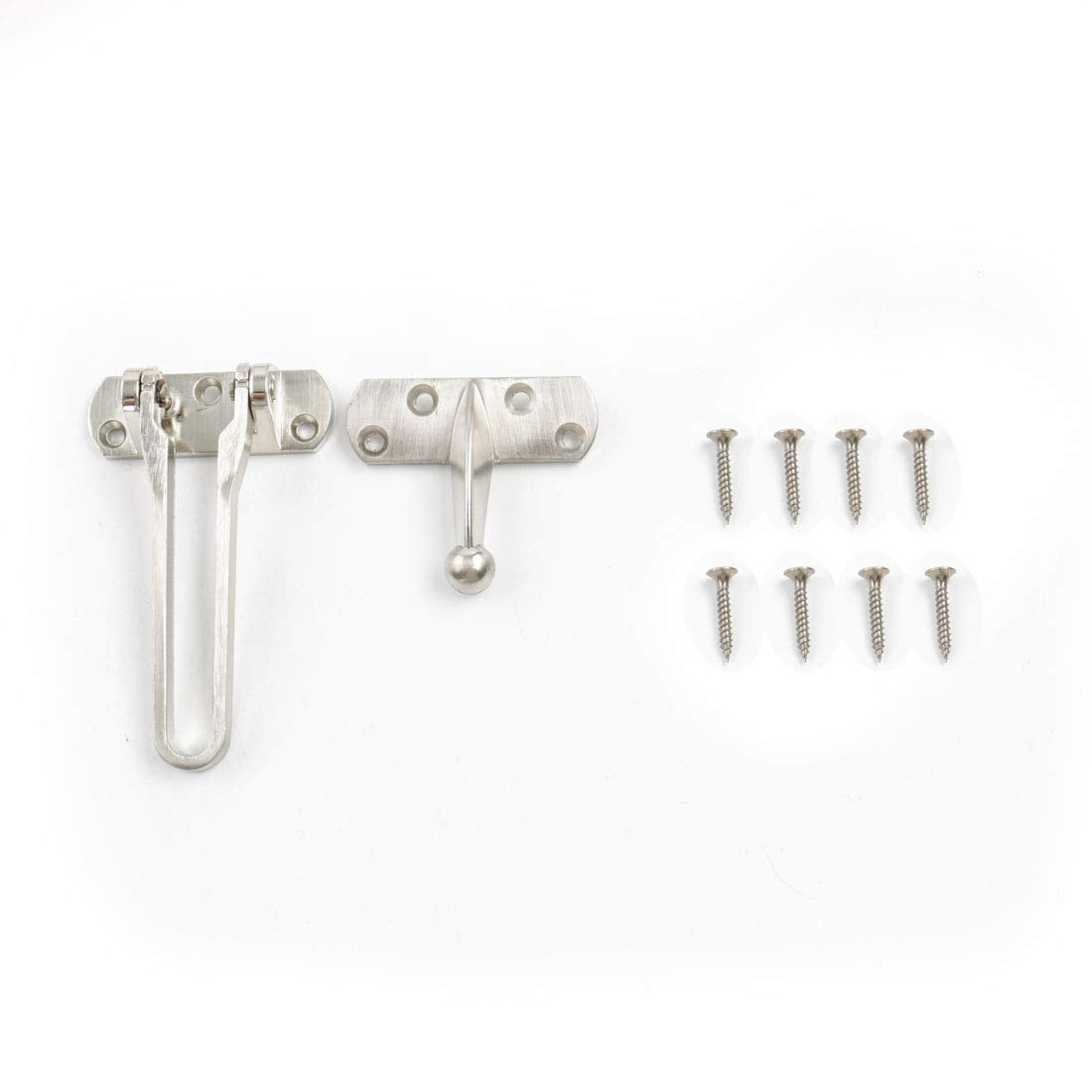 Metal Door Guard Clasp Security Padlock Buckle Latch Lock for Household and Hotel Rooms by uxcell