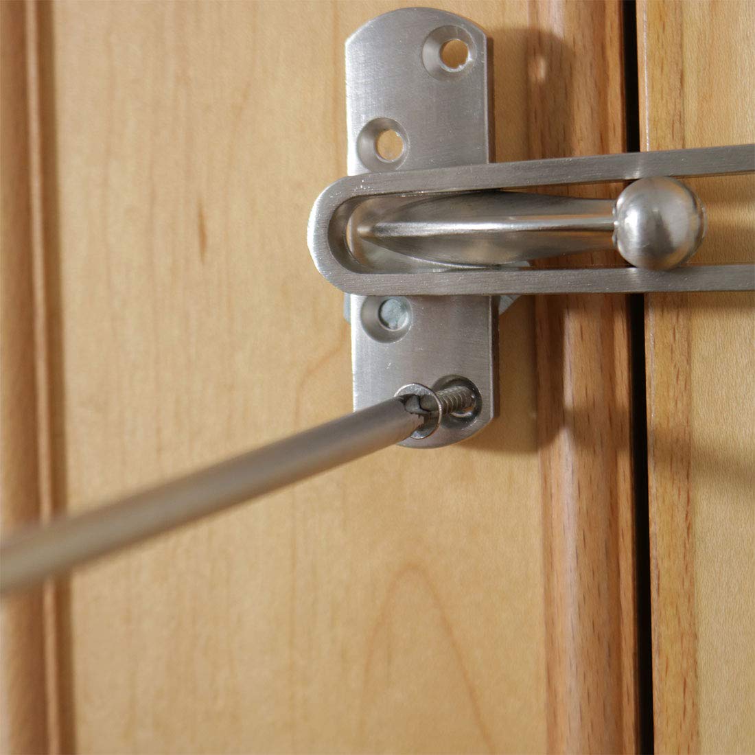 Metal Door Guard Clasp Security Padlock Buckle Latch Lock for Household and Hotel Rooms by uxcell