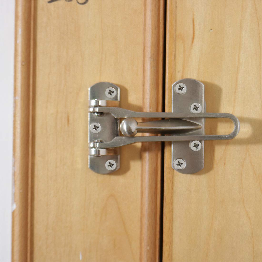 Metal Door Guard Clasp Security Padlock Buckle Latch Lock for Household and Hotel Rooms by uxcell