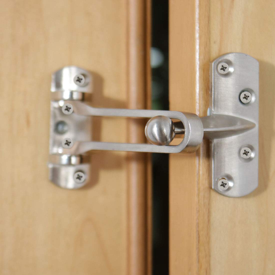 Metal Door Guard Clasp Security Padlock Buckle Latch Lock for Household and Hotel Rooms by uxcell