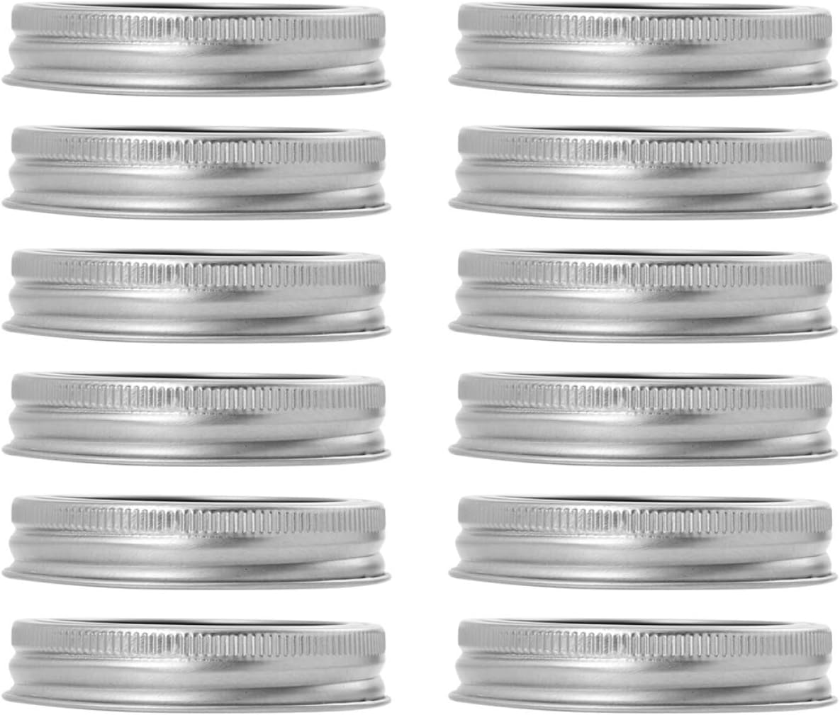 Metal Regular Mouth Mason Jar Lids and Rings - 70mm Caps for Canning, Fermenting, Pickling, and Storage - Home Canning Supplies