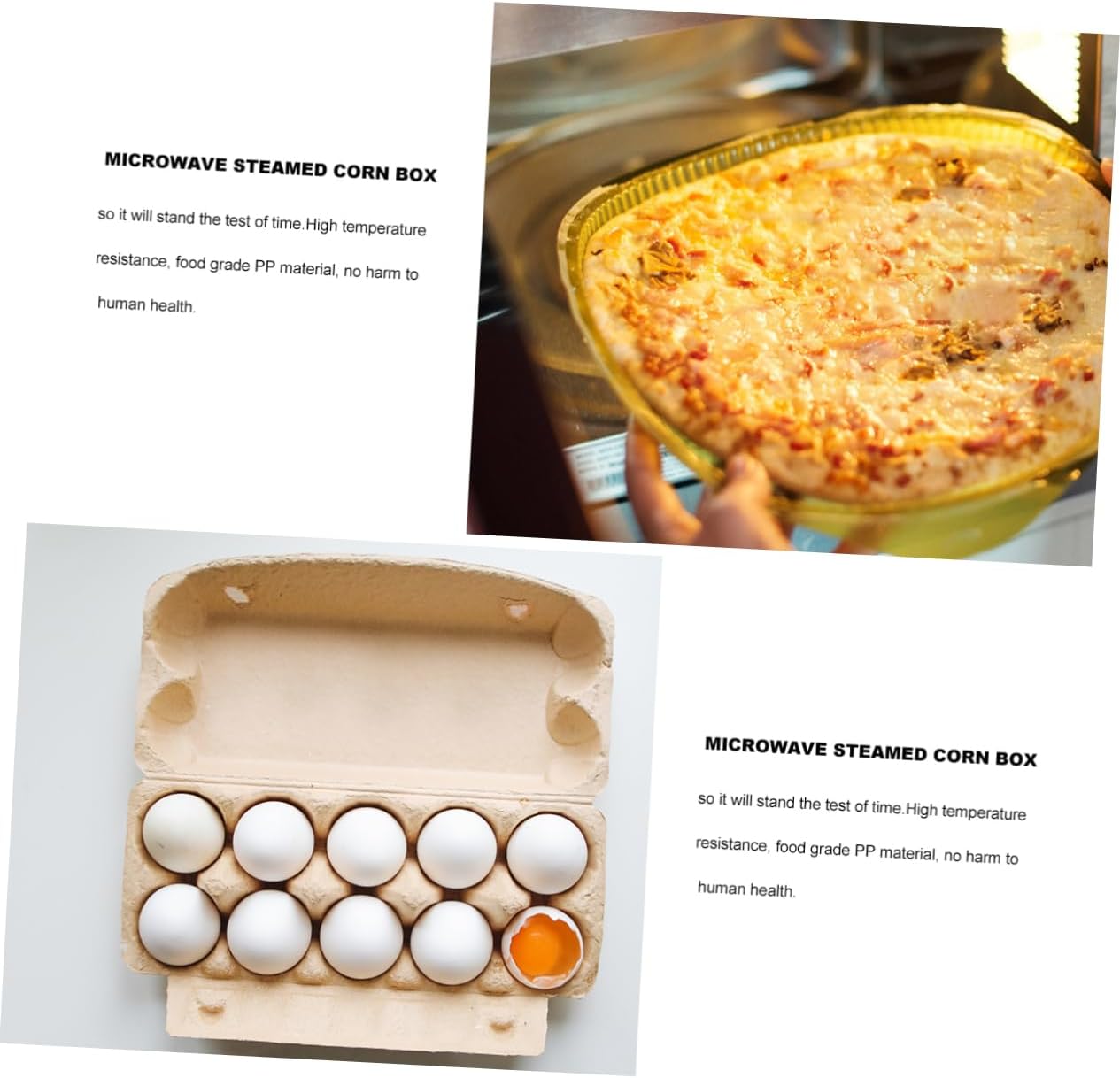 Microwave Corn Steamer with Dual Caves - Easy to Clean and Heat-Resistant