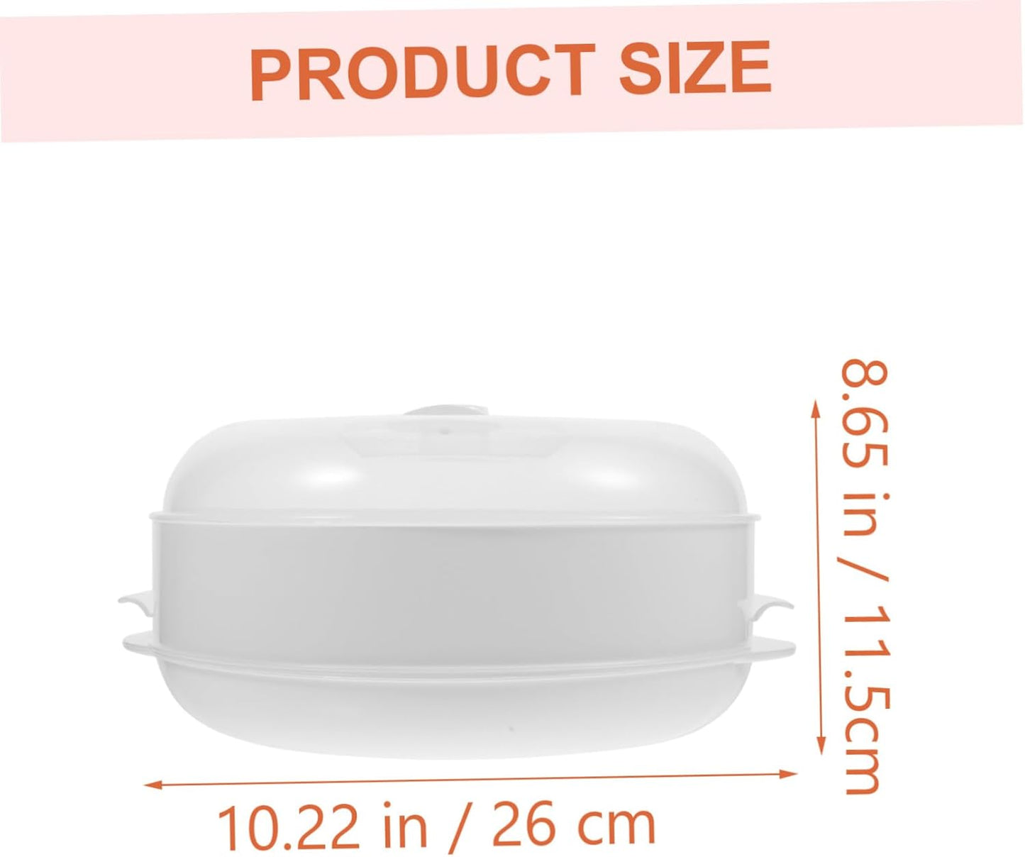 Microwave Steamer with Lid Vent for Even Heating - Ideal for Cooking Food and Vegetables in Household Kitchen