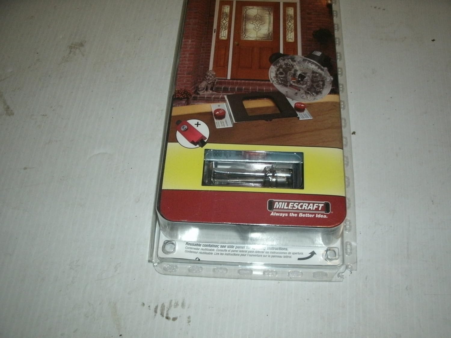 Milescraft 1220 Hinge Mate350 - Complete Installation Kit for 1-3/8in & 1-3/4in Doors - Cut Mortises on Doors, Jambs, Latches, Strike Plates - Includes Hardware for 2-1/2in to 4.5in Hinges