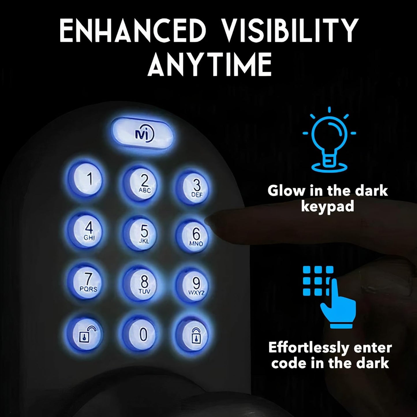MiLocks TKK-02OB Electronic Keypad Door Knob Lock in Oil Rubbed Bronze - Keyless Entry Security Solution