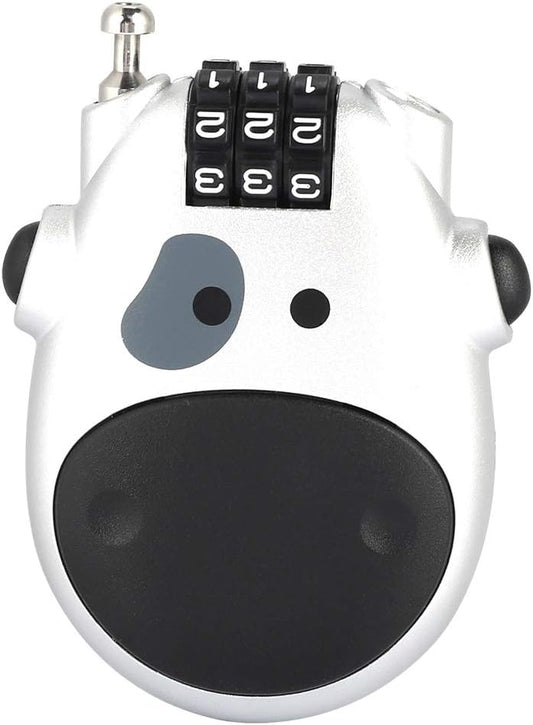 Mini Cute 3 Digit Code Lock for Pram, Stroller, Backpack - Portable Security Coded Lock with ABS Material - 1 Pack