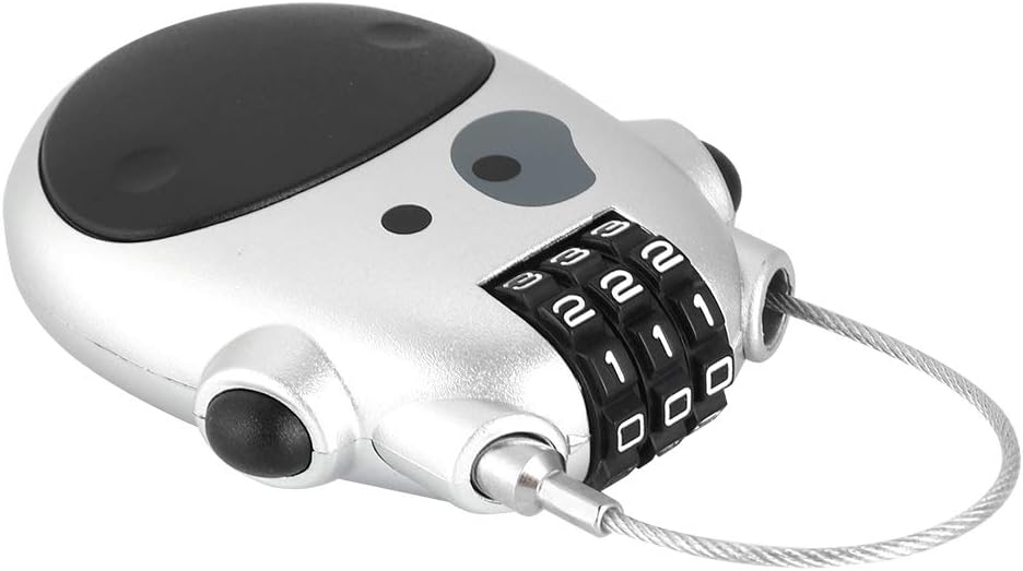 Mini Cute 3 Digit Code Lock for Pram, Stroller, Backpack - Portable Security Coded Lock with ABS Material - 1 Pack