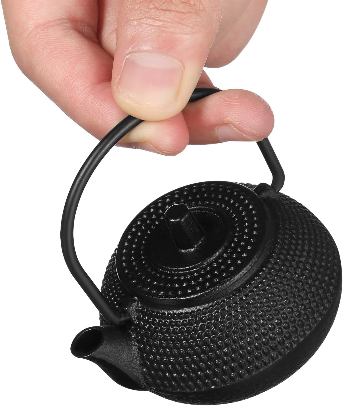 Miniature Japanese Cast Iron Teapot for Dollhouse Kitchen Party - Realistic Mini Cast Iron Teapot Dollhouse Accessories