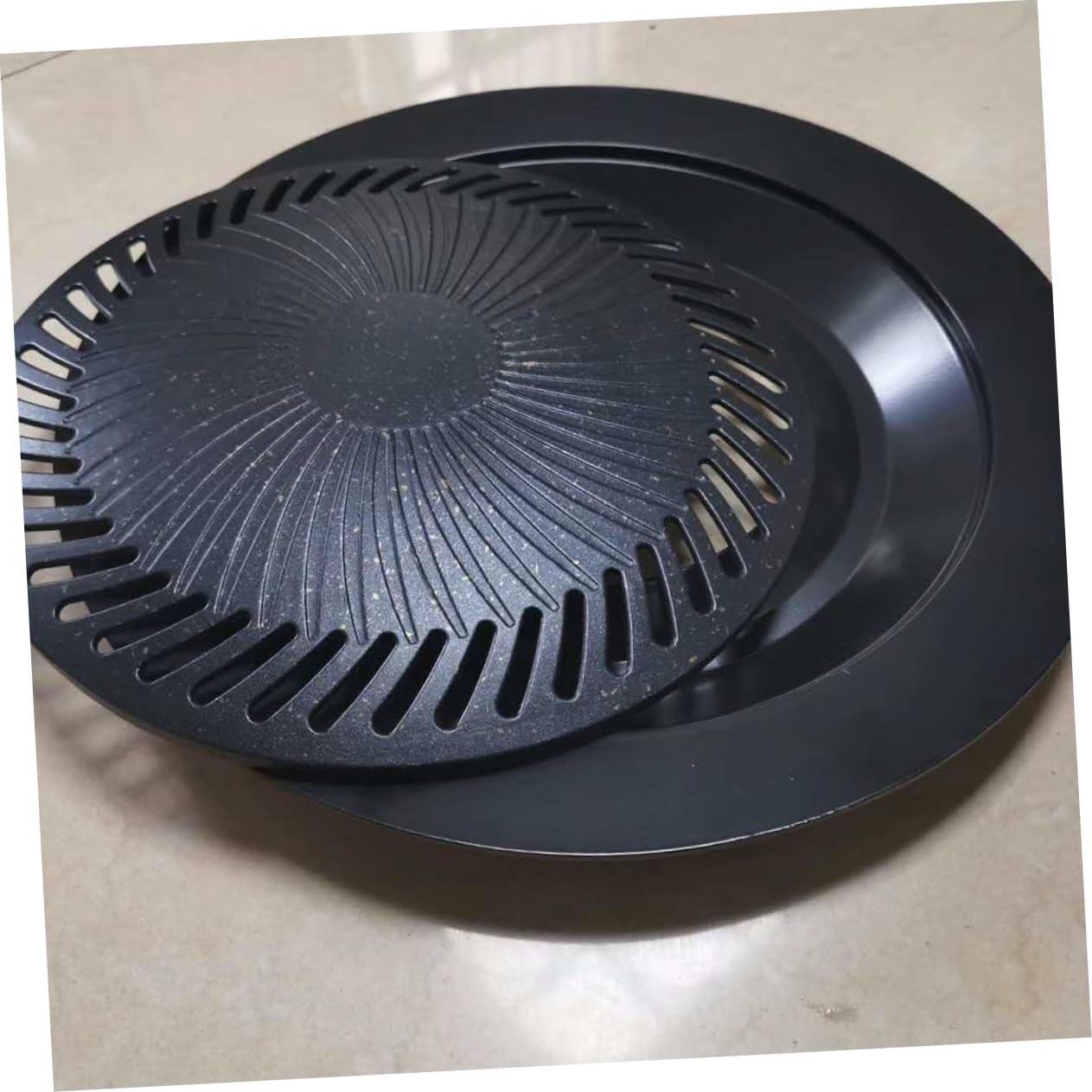 MOBUTOFU Non-Stick BBQ Grill Pan Set for Outdoor Grilling and Camping - Barbecue Accessories for Meat and Vegetables