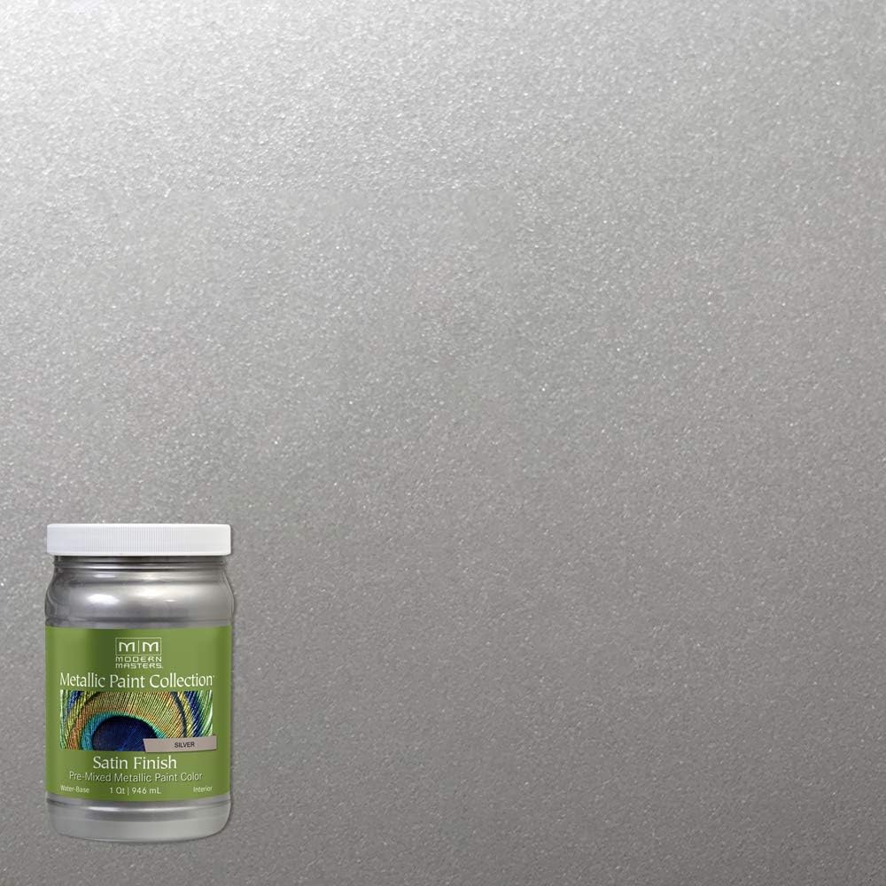 Modern Masters ME150 Silver Metallic Paint Collection - Satin Finish Water-Based Decorative Paint