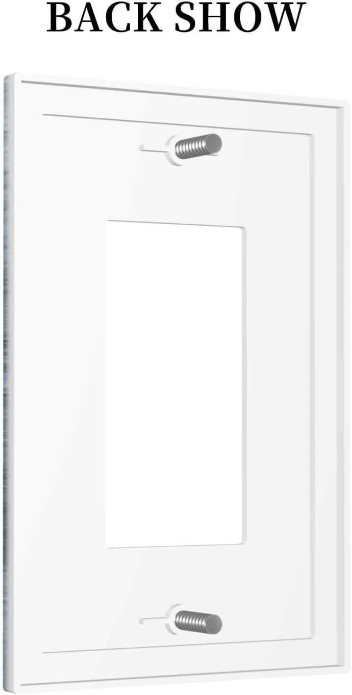 Modern Navy Indigo Blue Gray Abstract Brush Art Paint GFCI/Decorator Rocker Outlet Light Switch Cover