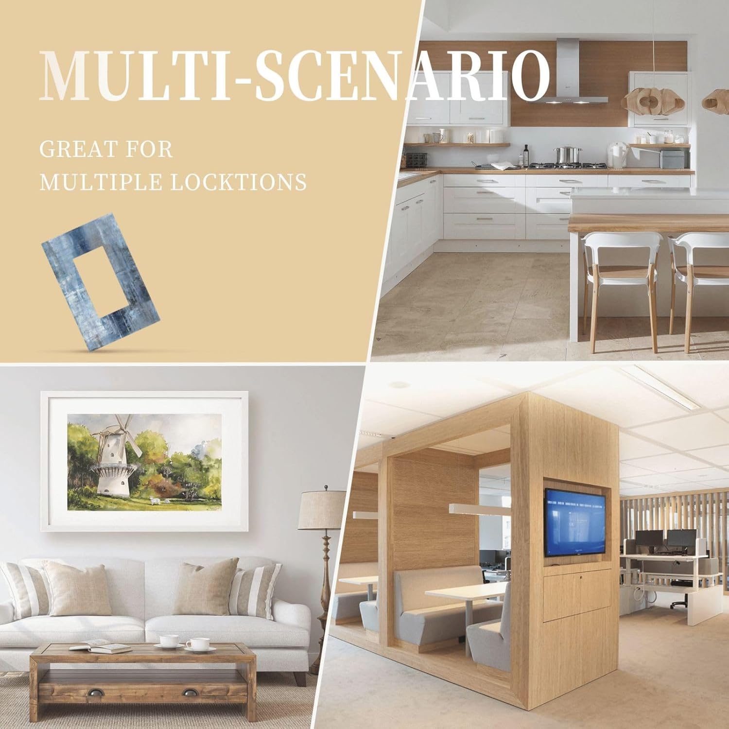 Modern Navy Indigo Blue Gray Abstract Brush Art Paint GFCI/Decorator Rocker Outlet Light Switch Cover