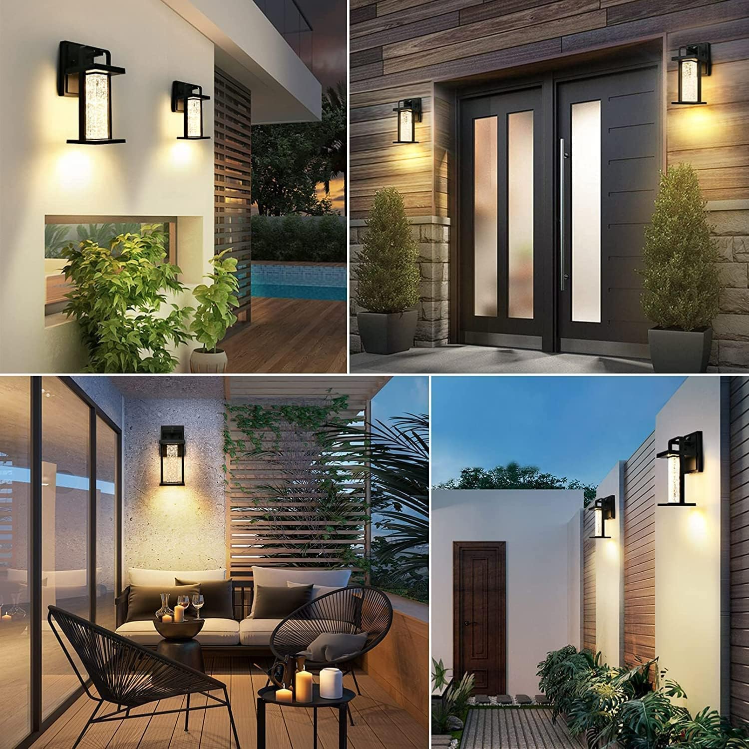 Modern Outdoor Wall Light Fixture with OYKYOHEI Design