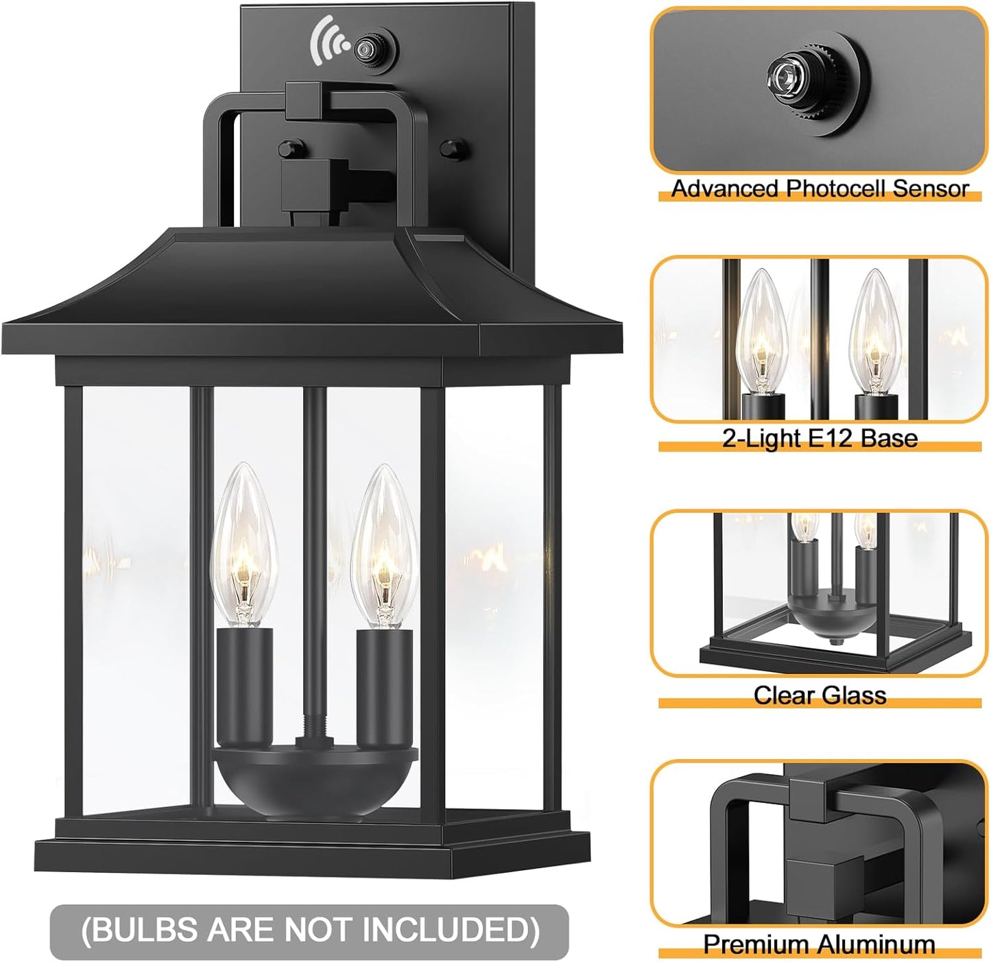 Modern Outdoor Wall Light Fixture with OYKYOHEI Design