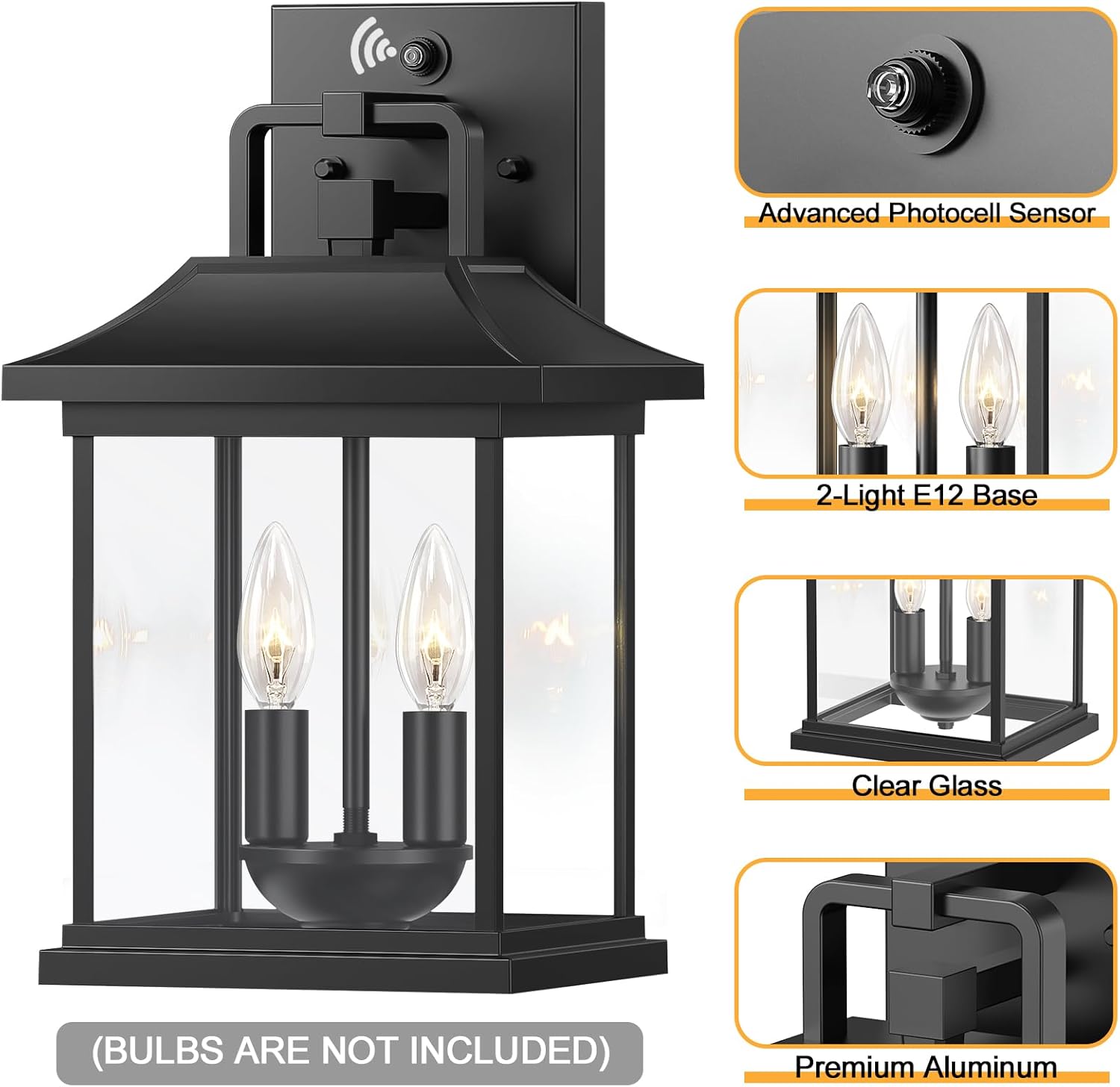 Modern Outdoor Wall Light Fixture with OYKYOHEI Design