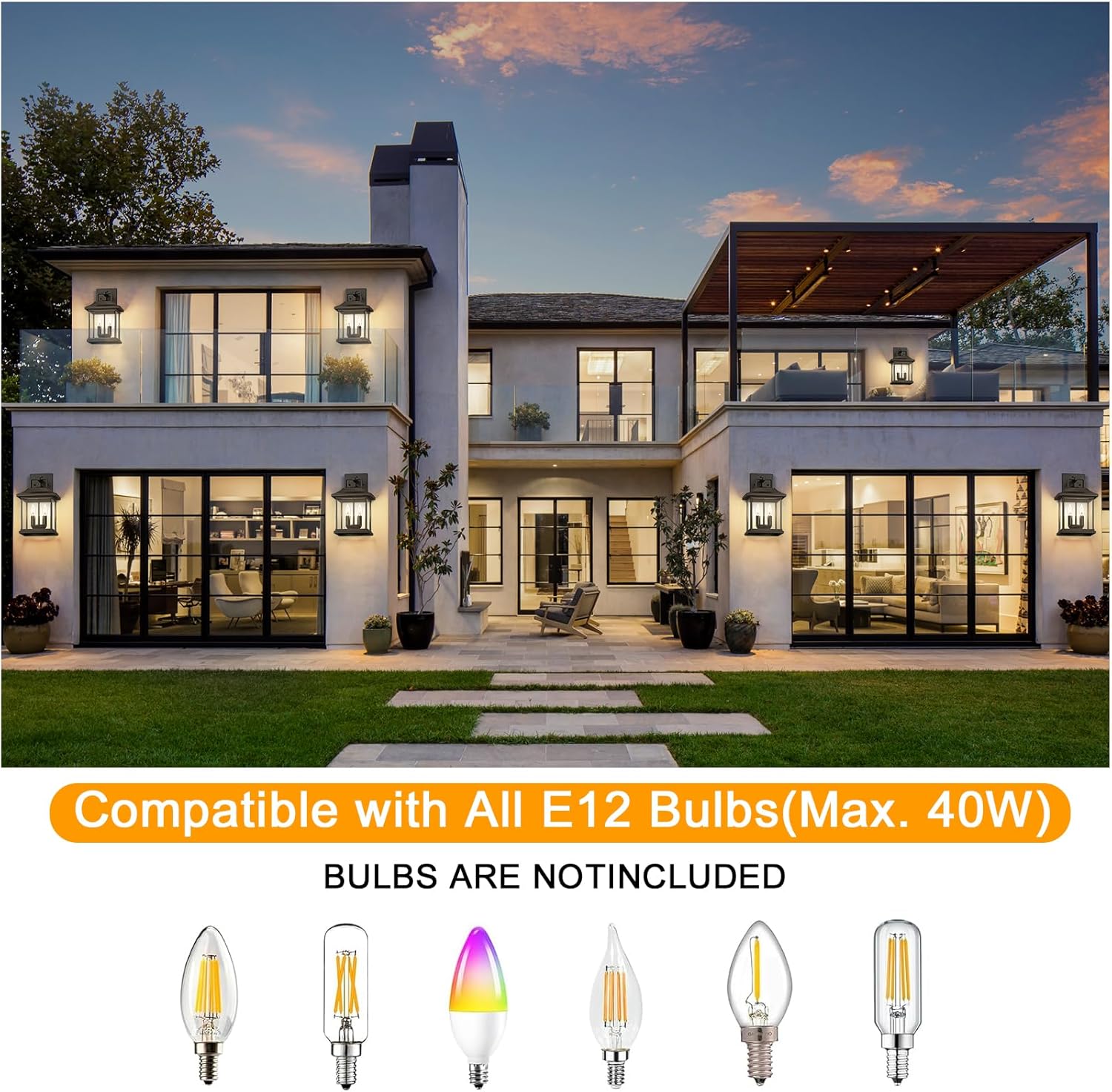 Modern Outdoor Wall Light Fixture with OYKYOHEI Design