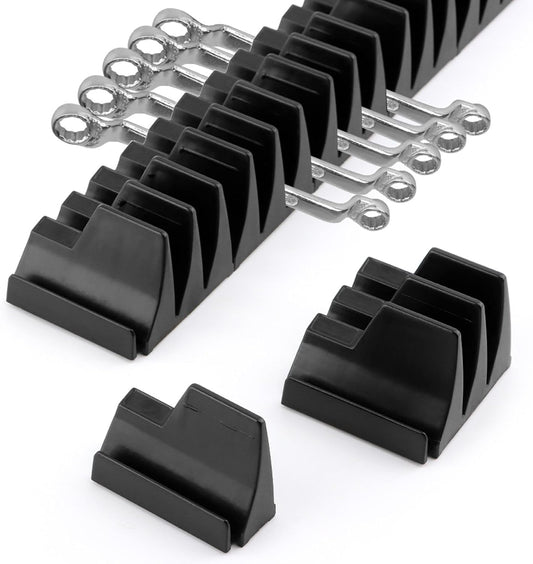 Modular Magnetic Wrench Organizer for Tool Box - Holds 20 Wrenches - Tool Storage Rack