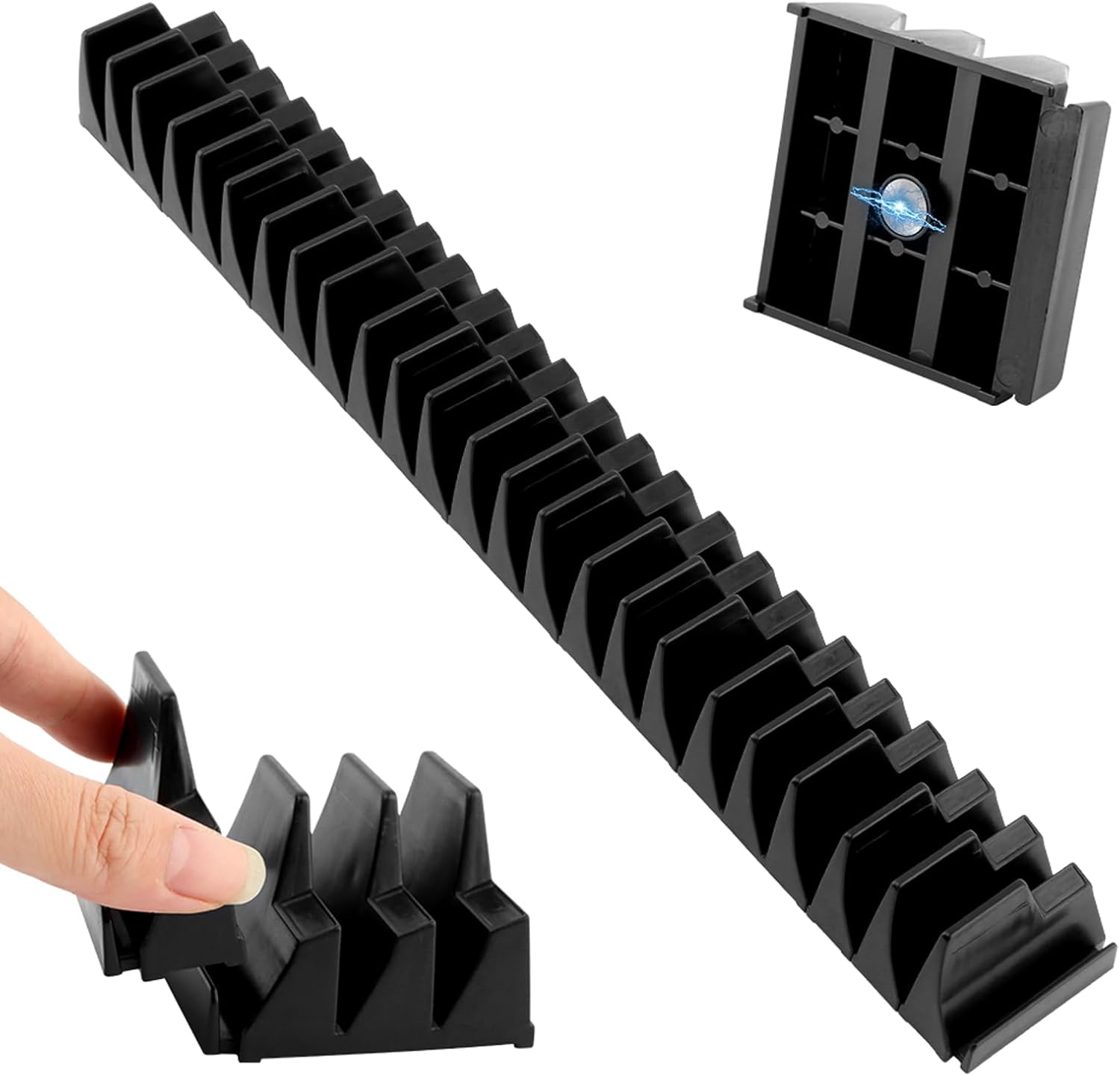 Modular Magnetic Wrench Organizer for Tool Box - Holds 20 Wrenches - Tool Storage Rack