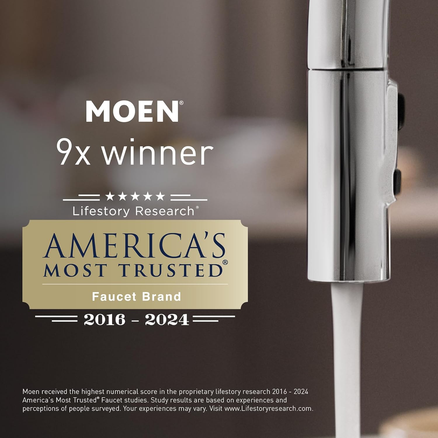 Moen 6345BG CIA Fixed Round Rain Showerhead - Brushed Gold Finish - 2.5 GPM
